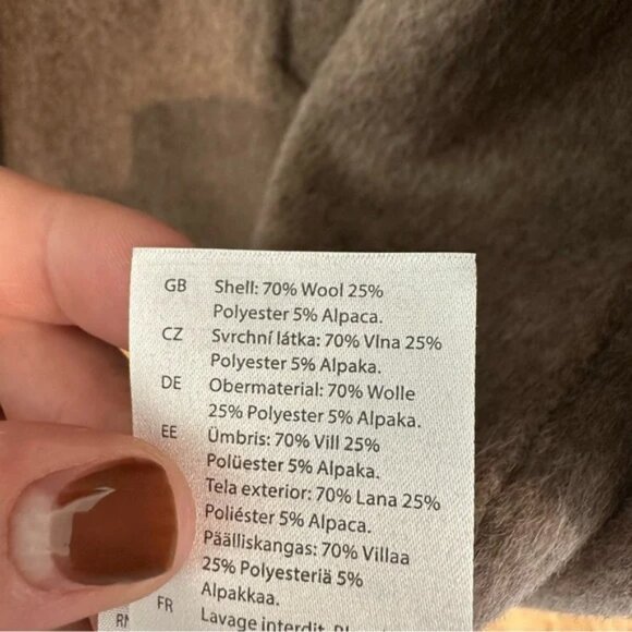 *SOLD* COS Oversized Double-breasted Wool Coat Size S - Picture 12 of 12